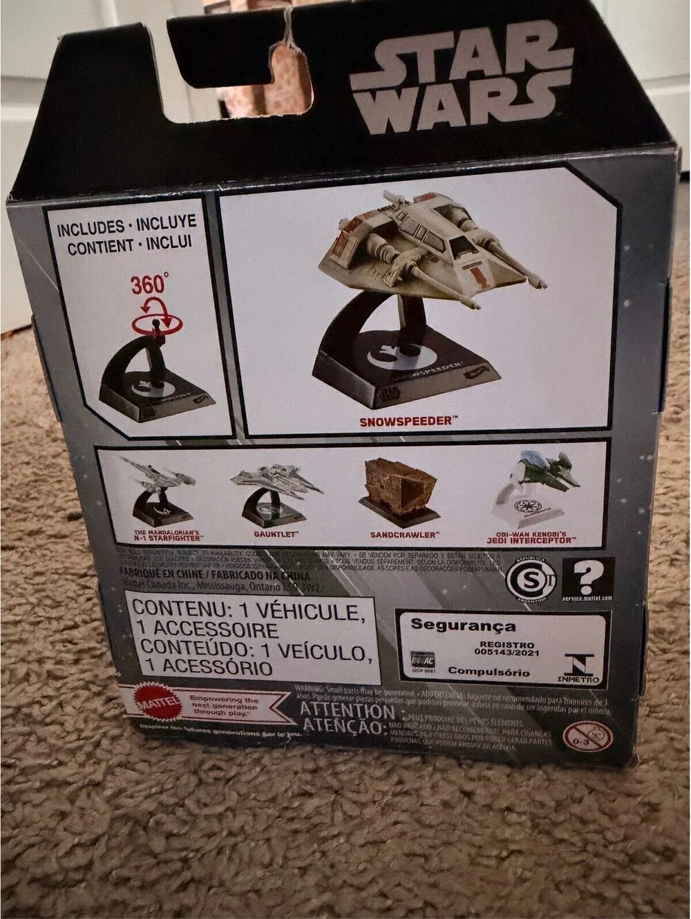 Mattel Hot Wheels Star Wars Starships Select Snowspeeder Diecast 11
